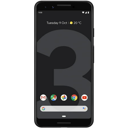 Google Pixel 3 128GB GSM Unlocked (AT&T / T-Mobile) Smartphone - Just Black