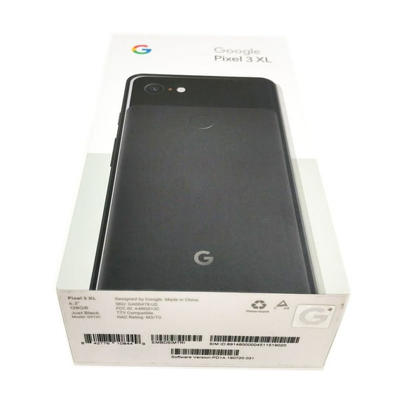 Google Pixel 3 XL 128GB GSM+CDMA Unlocked 4G LTE 4GB RAM Smartphone - Just Black - USA Version