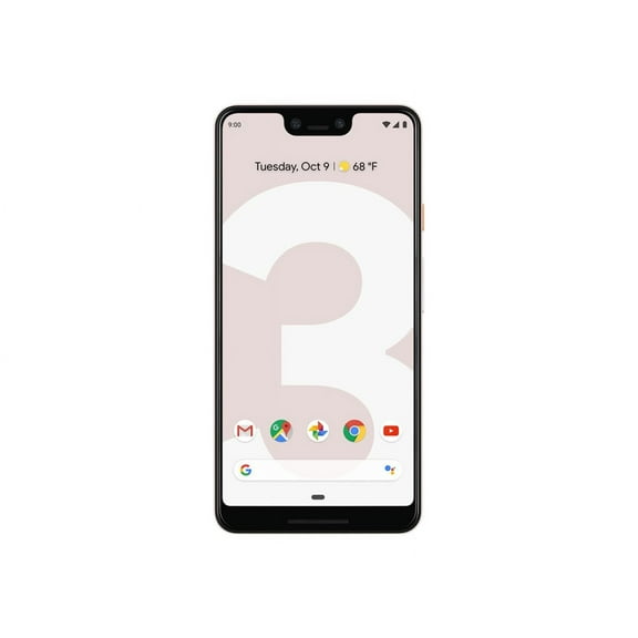 Google Pixel 3 XL - 4G smartphone - RAM 4 GB / Internal Memory 128 GB - OLED display - 6.3" - 2960 x 1440 pixels - rear camera 12.2 MP - 2x front cameras 8 MP, 8 MP - not pink