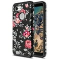 thumbnail image 1 of Rosebono Slim Hybrid Dual Layer Flower Cell Phone Case for Google Pixel 3 XL, Colorful, 1 of 5