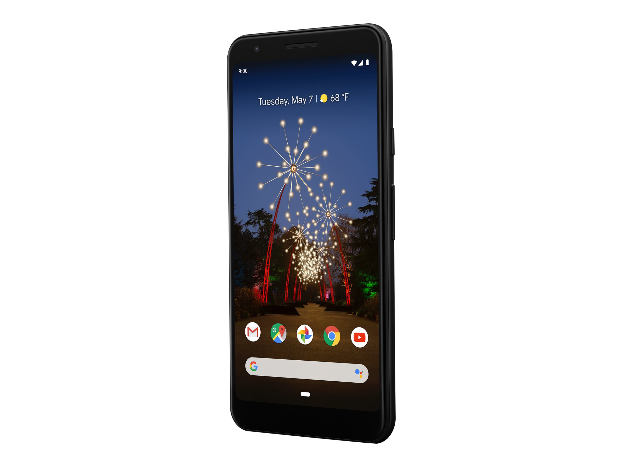 Google Pixel 3a XL - 4G smartphone - RAM 4 GB / Internal Memory 64 GB - OLED display - 6" - 2160 x 1080 pixels - rear camera 12.2 MP - front camera 8 MP - Verizon - just black - image 1 of 4