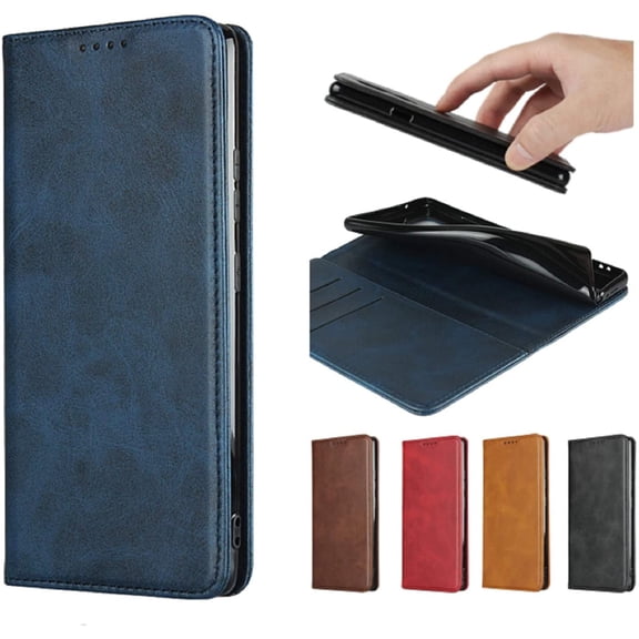 for Google Pixel 4 Wallet Case,Premium PU Leather Flip Folio Case with Card Slot,Stand Holder and Magnetic Closure TPU Shockproof Interior Protective Case for Google Pixel 4,Navy Blue