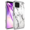 thumbnail image 1 of Google Pixel 4 XL Case, Kaesar Slim Hybrid Dual Layer Shockproof Hard Cover Graphic Fashion Cute Colorful Silicone Skin Cover Armor Case for Google Pixel 4 XL (White Marble), 1 of 5