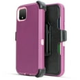 thumbnail image 1 of for Google Pixel 4XL Heavy Duty Holster Phone Case Dual Layer Full-Body Rugged Back Case Drop Resistant Shockproof Case with Built In Screen Protector (Purple), 1 of 4