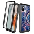 thumbnail image 1 of Google Pixel 4a 5G Case With Built-in Screen Protector, Rosebono Hybrid Graphic Design Pattern Hard Back Pannel Cover 360 Protection Case For Google Pixel 4a 5G (Mandala), 1 of 5