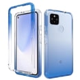 thumbnail image 1 of Google Pixel 4a with 5G Case, Rosebono Full-Body Rugged Ultra Transparency Hybrid Protective Case With Built-in Screen Protector Google Pixel 4a 5G Version (Blue), 1 of 5