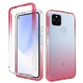 thumbnail image 1 of Google Pixel 4a with 5G Case, Rosebono Full-Body Rugged Ultra Transparency Hybrid Protective Case With Built-in Screen Protector Google Pixel 4a 5G Version (Red), 1 of 5