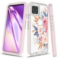 thumbnail image 1 of Google Pixel 4a Case (NOT FOR Google Pixel 4), Rosebono Graphic Design Shockproof Impact Resistant Protective Full-Body Rugged Clear Hybrid Bumper Case for Google Pixel 4a (Pink Flower), 1 of 5