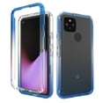 thumbnail image 1 of Google Pixel 5 Case, Rosebono Full-Body Rugged Ultra Transparency Hybrid Protective Case With Built-in Screen Protector Google Pixel 5 Version (Blue), 1 of 5