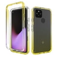 thumbnail image 1 of Google Pixel 5 Case, Rosebono Full-Body Rugged Ultra Transparency Hybrid Protective Case With Built-in Screen Protector Google Pixel 5 Version (Yellow), 1 of 5
