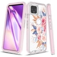 thumbnail image 1 of Google Pixel 5 Case, Rosebono Graphic Design Shockproof Impact Resistant Protective Full-Body Rugged Clear Hybrid Bumper Case for Google Pixel 5 (Pink Flower), 1 of 5
