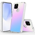 thumbnail image 1 of Google Pixel 5 Case, Rosebono Hybrid Bling Glitter Sparkle Laser White Ultra Transparent Fashion Cute Colorful Skin Cover Shockproof Case for Google Pixel 5, 1 of 5