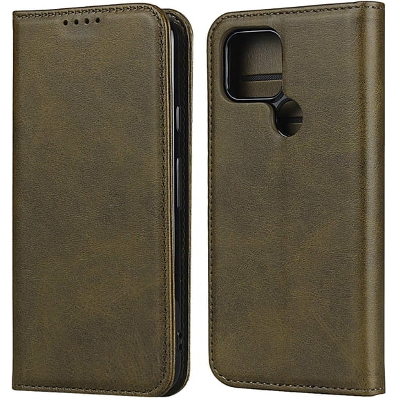 Google Pixel 5 Wallet Case,Pixel 5 Folio Flip Case,ID&Credit Cards Slots Holder Pocket PU Leather Stand Feature and Strong Built-in Magnet Shockproof Case for Google Pixel 5,Green