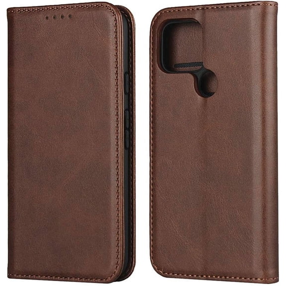 Google Pixel 5 Wallet Case,Pixel 5 Folio Flip Case,ID&Credit Cards Slots Holder Pocket PU Leather Stand Feature and Strong Built-in Magnet Shockproof Case for Google Pixel 5,Brown