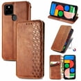 thumbnail image 1 of Google Pixel 5A Case, PU Leather TPU Wallet Cover with Card Holder Kickstand Hidden Magnetic Adsorption Shockproof Flip Folio Cell Phone Case for Google Pixel 5A 5G 2021, Brown, 1 of 1