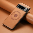 thumbnail image 1 of for Google Pixel 6 Magnetic Case, PU Leather Case [Compatible with MagSafe] [Military Grade Drop Tested] Ultra Slim Shockproof Non-Slip Anti-Fingerprint Rigged Phone Case,Khaki, 1 of 5