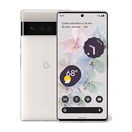 Google Pixel 6 Pro 128GB (Unlocked), Cloudy White