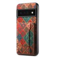 thumbnail image 1 of for Google Pixel 6 Pro Luxury Premium PU Leather + TPU Case with 3 Card Slots, Kickstand Back Case Floral Pattern Skin-Friendly Shock-resistance Cover for Google Pixel 6 Pro, Winter, 1 of 6