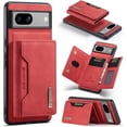 thumbnail image 1 of for Google Pixel 6 Pro Phone Case, Strong Magnetic Detachable Card Holder, Full Protection Business Back Cover, Shell with Soft Lining, Coin Purse with Stand Function Red, 1 of 8