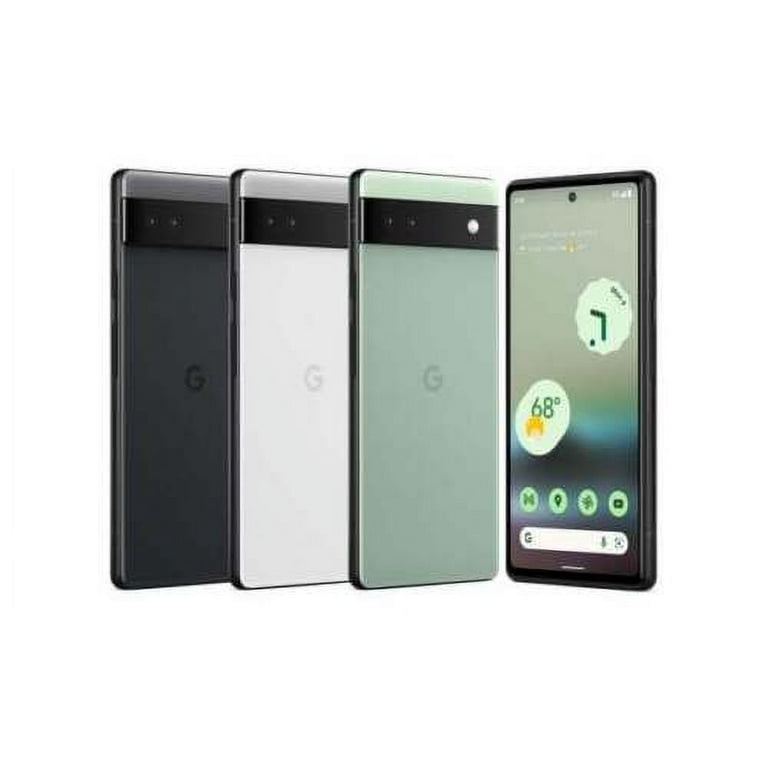 Google Pixel 6A 5G 128GB 6GB RAM (G1AZG) 6.1'' OLED Display GSM Unlocked  International Version Chalk White (New)