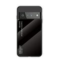 thumbnail image 1 of for Google Pixel 6A Case [Military Grade Shockproof] Stylish Tempered Glass Back Luxury Slim Protective Two Layers Hard PC+Soft Silicone Rugged Women Men Anti-Scratch Cover,Black, 1 of 8