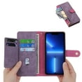 thumbnail image 1 of for Google Pixel 6A Case Wallet with Card Slot Premium Soft PU Leather Zipper Flip Folio Wallet with Wrist Strap Kickstand Protective for Google Pixel 6A Wallet Case - Rose, 1 of 1