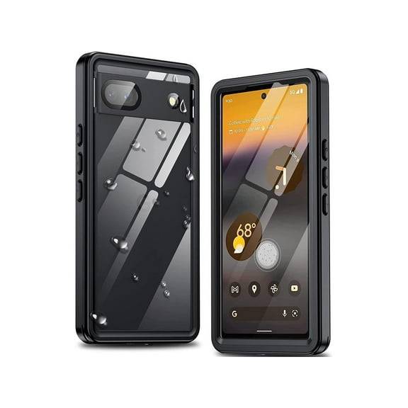 Google Pixel 6A Waterproof Case, IP68 Waterproof Shockproof Protective Case with Screen Protector Underwater Clear Back Cover for Google Pixel 6A 5G