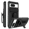 thumbnail image 1 of for Google Pixel 6a Case - Heavy Duty Phone Holster with Belt Clip | with Kickstand | Shockproof, Dual Layer Protective | Drop Protection Hybrid Case for Google Pixel 6a | Black, 1 of 15