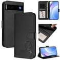 thumbnail image 1 of For Google Pixel 6a Litter Panda Embossing Leather Phone Case with RFID Blocking Card Slot Wallet Magnetic Clasp Lanyard Flip Stand Case,Black,For Google Pixel 6a, 1 of 9