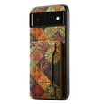 thumbnail image 1 of for Google Pixel 6a Luxury Premium PU Leather + TPU Case with 3 Card Slots, Kickstand Back Case Floral Pattern Skin-Friendly Shock-resistance Cover for Google Pixel 6a, Autumn, 1 of 6