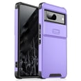 thumbnail image 1 of for Google Pixel 6a Phone Case: Shockproof Protective Rugged Phone Cover with Camera Lens Slide | Drop Proof Military-Grade Protection TPU Hybrid Bumper Cases for Google Pixel 6a,Purple, 1 of 9
