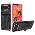 thumbnail image 1 of for Google Pixel 6a Wallet Case, with Credit Card Holder Stand Kickstand Slim Rugged Shockproof Heavy Duty Defender Armor Military Grade Protective Case for Google Pixel 6a,Pink, 1 of 9