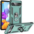 thumbnail image 1 of for Google Pixel 6a case Heavy Duty Rugged Full Body Scratch Proof Shockproof Screen Camera Protection Built-in 360 Ring Kickstand Military Hard Back Phone Cover for Men Women Green, 1 of 14