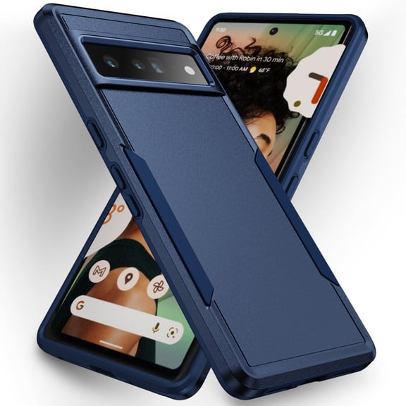 for Google Pixel 7 Case, Phone Case Heavy Duty 2 in 1 Full Body Rugged Shockproof Hybrid Hard PC Soft TPU Bumper Drop Protective Girls Women Boy Men Covers for Google Pixel 7, Blue