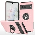 thumbnail image 1 of for Google Pixel 7 Case with Ring Stand, 360° Rotatable Ring Holder Magnetic Kickstand, 2-Layer Heavy Duty Shockproof Rugged Hybrid Hard PC Soft Rubber Case for Google Pixel 7, Rosegold, 1 of 7