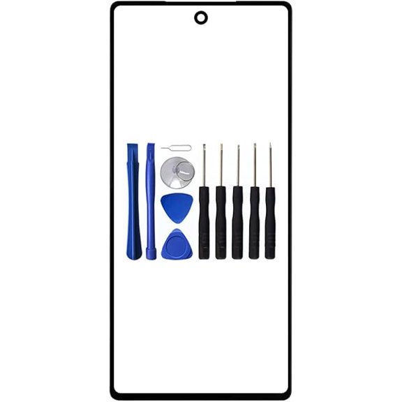 for Google Pixel 7 Front Glass Replacement, Touch Screen Outer Lens Panel for Google Pixel 7 GVU6C GQML3 6.30" Front Display Replacement +OCA with 11Pcs Tools (Not LCD and Touch Digitizer)