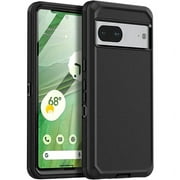 Google Pixel 7 Heavy Duty Case {Shock Proof,Shatter Resistant, Protective Rubber with 3 Layer Shell Case Compatible for Google Pixel 7, 2022 Release} Color Black