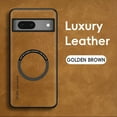 thumbnail image 1 of for Google Pixel 7 PU Leather Case, Vintage Compatible with MagSafe and Wireless Charging Slim Fit-Drop Scratch Resistant Support Magnetic Car Mount Case Cover for Google Pixel 7, Brown, 1 of 9