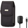 thumbnail image 1 of For Google Pixel 7/Pro/6a/6/Pro - Fast Home Charger w Case Belt Clip, 15W 5ft Long Type-C, Rugged Holster Canvas for Google Pixel 7/Pro/6a/6/Pro Phones, 1 of 10
