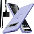 thumbnail image 1 of for Google Pixel 7 Pro Case,Built-in 360° Rotatable Ring Holder|Anti-Scratch Soft Microfiber Lining|Support Car Mount|Google Pixel 7 Pro Phone Case Cover for Girls Women Purple 10-pixel7p-01, 1 of 15