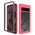 thumbnail image 1 of for Google Pixel 7 Pro Case, Dual Layer Shockproof Bumper Rugged Hybrid Heavy Duty Clear Drop Protective Durable Hybrid 2-layer Phone Case for Google Pixel 7 Pro, Rose, 1 of 7