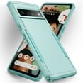 thumbnail image 1 of for Google Pixel 7 Pro Case, Phone Case Heavy Duty 2 in 1 Full Body Rugged Shockproof Hybrid Hard PC Soft TPU Bumper Drop Protective Girls Women Boy Men Covers for Google Pixel 7 Pro, Green, 1 of 7