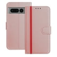 thumbnail image 1 of for Google Pixel 7 Pro Case Wallet with Card Holder, Business PU Leather Kickstand Magnetic Closure Shockproof Folio Book Style Protective Purse Cover Case for Google Pixel 7 Pro, Rosegold, 1 of 9