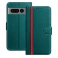 thumbnail image 1 of for Google Pixel 7 Pro Case Wallet with Card Holder, Business PU Leather Kickstand Magnetic Closure Shockproof Folio Book Style Protective Purse Cover Case for Google Pixel 7 Pro, Green, 1 of 9