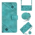 thumbnail image 1 of for Google Pixel 7 Pro Crossbody Wallet Case with Card Holder, Flip Folio Book Style Leather Shockproof Protective Phone Cover with Shoulder Strap/Lanyard for Google Pixel 7 Pro, Green, 1 of 8