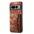 thumbnail image 1 of for Google Pixel 7 Pro Luxury Premium PU Leather + TPU Case with 3 Card Slots, Kickstand Back Case Floral Pattern Skin-Friendly Shock-resistance Cover for Google Pixel 7 Pro, Summer, 1 of 6