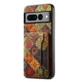 thumbnail image 1 of for Google Pixel 7 Pro Luxury Premium PU Leather + TPU Case with 3 Card Slots, Kickstand Back Case Floral Pattern Skin-Friendly Shock-resistance Cover for Google Pixel 7 Pro, Autumn, 1 of 6