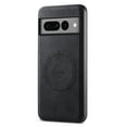 thumbnail image 1 of for Google Pixel 7 Pro PU Leather Case Compatible with Mag-Safe, Slim Vintage Luxury PU Non-Slip Grip Shockproof Bumper Protective Cover Magnetic Phone Case for Google Pixel 7 Pro, Black, 1 of 4