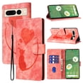 thumbnail image 1 of for Google Pixel 7 Pro Phone Case Wallet Flip Cases,Cute Cat & Heart Patterned,Retro PU Leather Kickstand,Card Holder,Wrist Strap,Magnetic Closure,Shockproof Cover For Google Pixel 7 Pro, Pink, 1 of 12