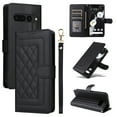 thumbnail image 1 of for Google Pixel 7 Pro Wallet Flip Case, Classic PU Leather Card Slots with Lanyard Magnetic Closure Kickstand Drop Protective Soft TPU Inner Case for Google Pixel 7 Pro, Black, 1 of 6